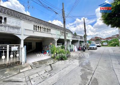 Exterior view of the building and street