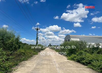 Exterior view of road leading to a building