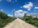 Exterior view of road leading to a building