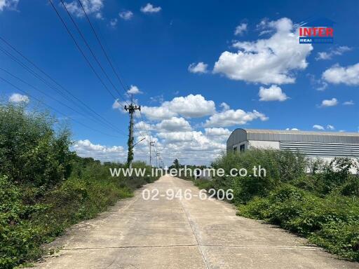 Exterior view of road leading to a building