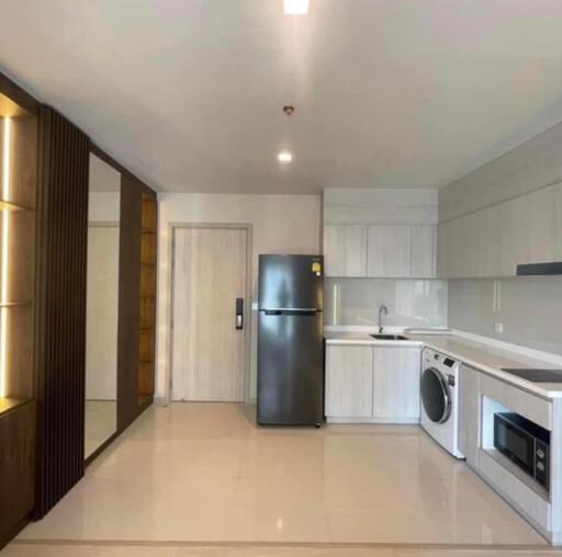 Modern kitchen with appliances and storage