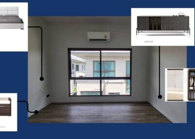 For Rent Bangkok Single House Burasiri Krungthepkreetha Krungthepkreetha 15 Bang Kapi