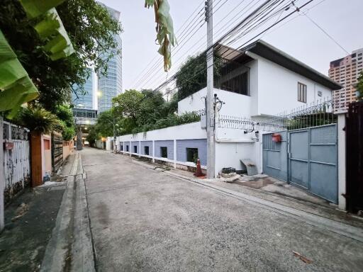 Outside view of a property with a street