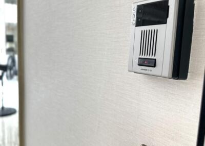 Intercom system and light switch on wall