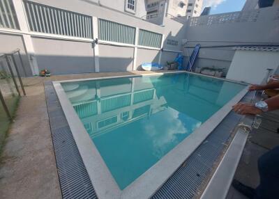 Swimming pool in a residential building