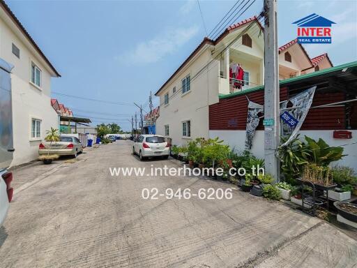 Residential buildings with a street view