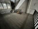 Stairwell and landing area in a building