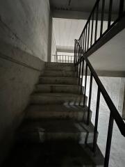 Staircase in an unfinished building