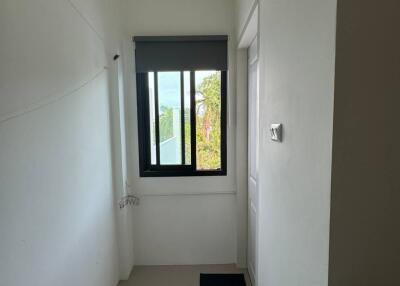 Narrow hallway with window