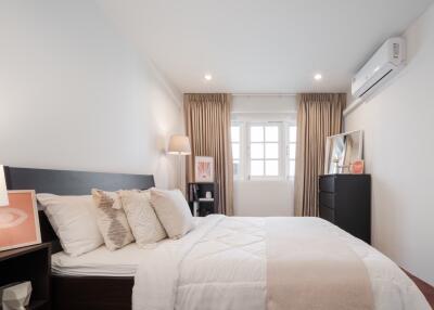 Cozy bedroom with natural light