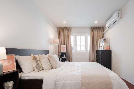 Cozy bedroom with natural light