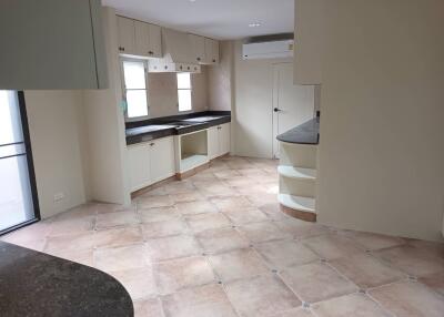 Spacious kitchen with ample counter space