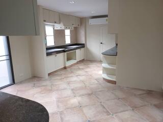 Spacious kitchen with ample counter space