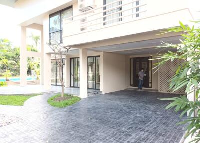 Main entrance and outdoor area of a building