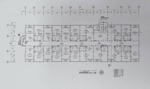 Floor plan of an apartment building