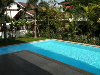 backyard with swimming pool