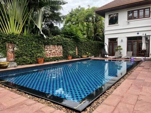 Outdoor area with a swimming pool