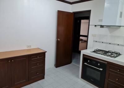 Modern kitchen with stove and oven