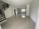 Spacious main living area with staircase