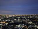 Nighttime cityscape view