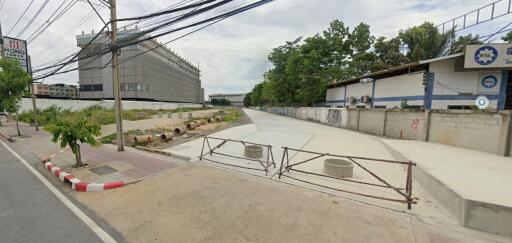 Street view near construction site