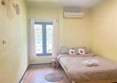 Cozy bedroom with natural light