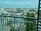 Balcony with city view