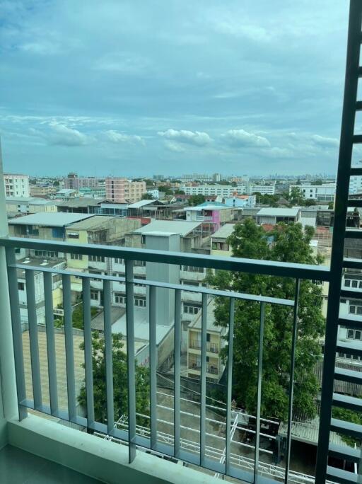 Balcony with city view