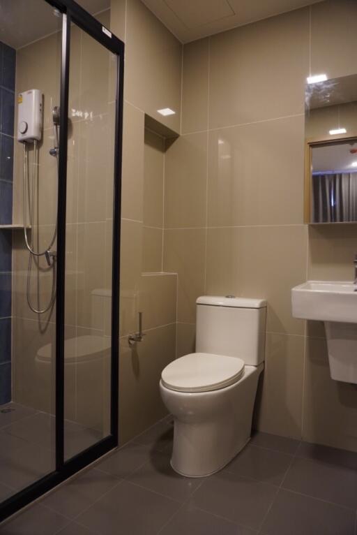 Bathroom with shower and toilet