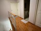 Hallway with wooden flooring