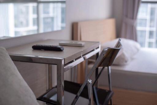 Bedroom with desk and chair