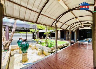 spacious covered outdoor living space