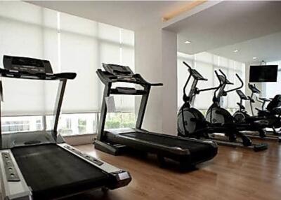 Home gym with treadmills and elliptical machines