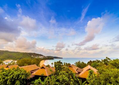 Beautiful sea view from a tropical property