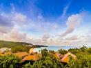 Beautiful sea view from a tropical property