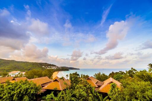 Beautiful sea view from a tropical property