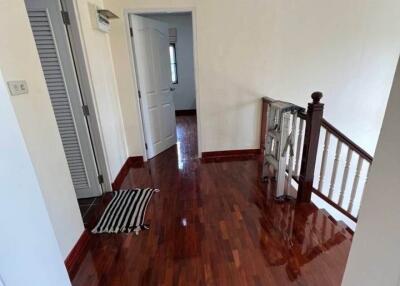 Hallway with wooden flooring