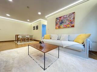 Modern living room with sofa and coffee table