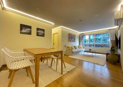 Living room with dining area