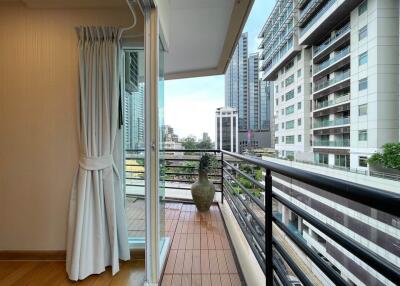 Balcony with city view