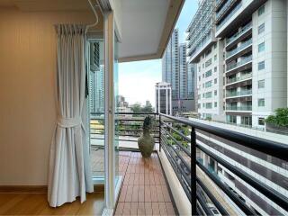 Balcony with city view