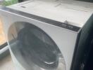 Washing machine in a laundry room