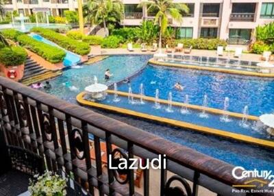 1 Bed Condo with Pool View in Town