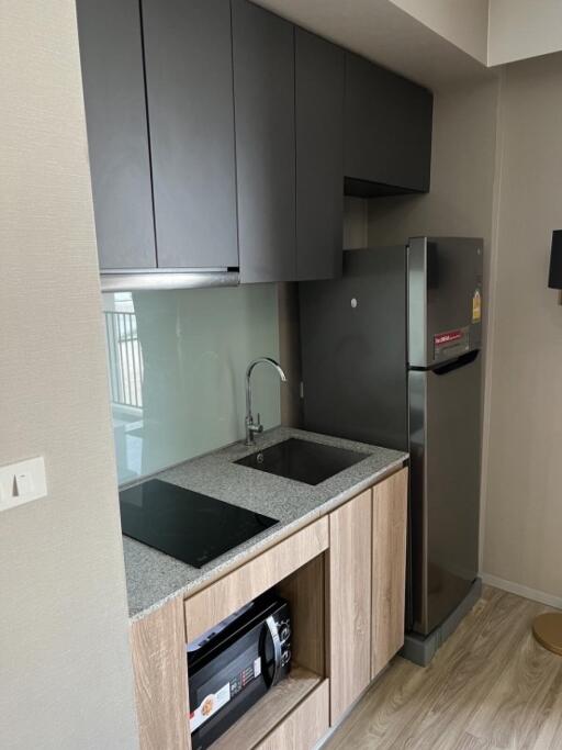 Modern kitchen with built-in appliances