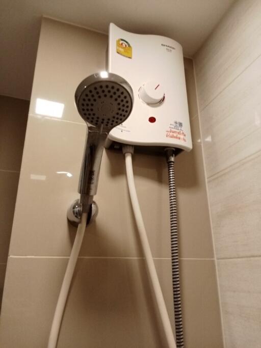 Shower with water heater