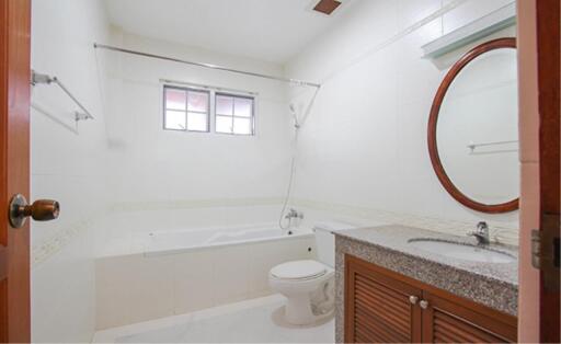 Modern bathroom with shower and bathtub