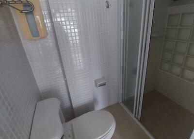 Compact bathroom with shower