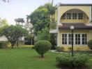 Exterior view of a house with garden