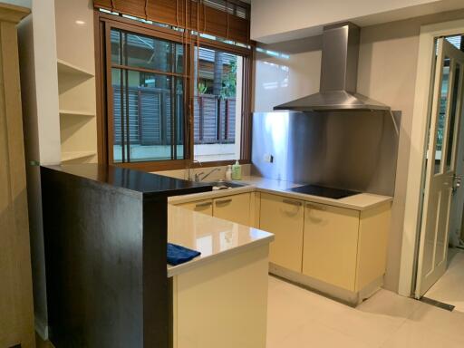 Modern kitchen with window