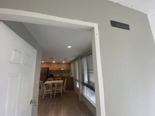 View into a kitchen from the entrance